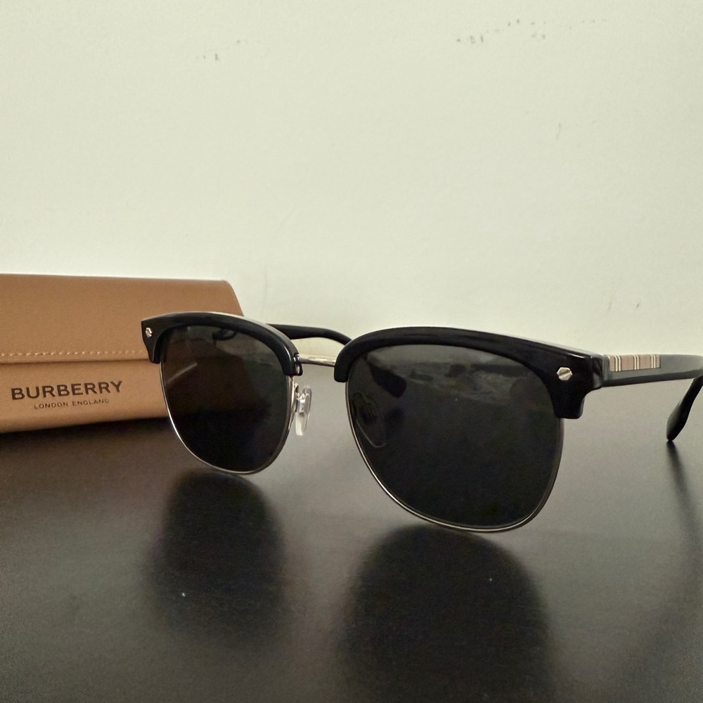 Burberry - 55mm Browline Sunglasses - Picture 4 of 8